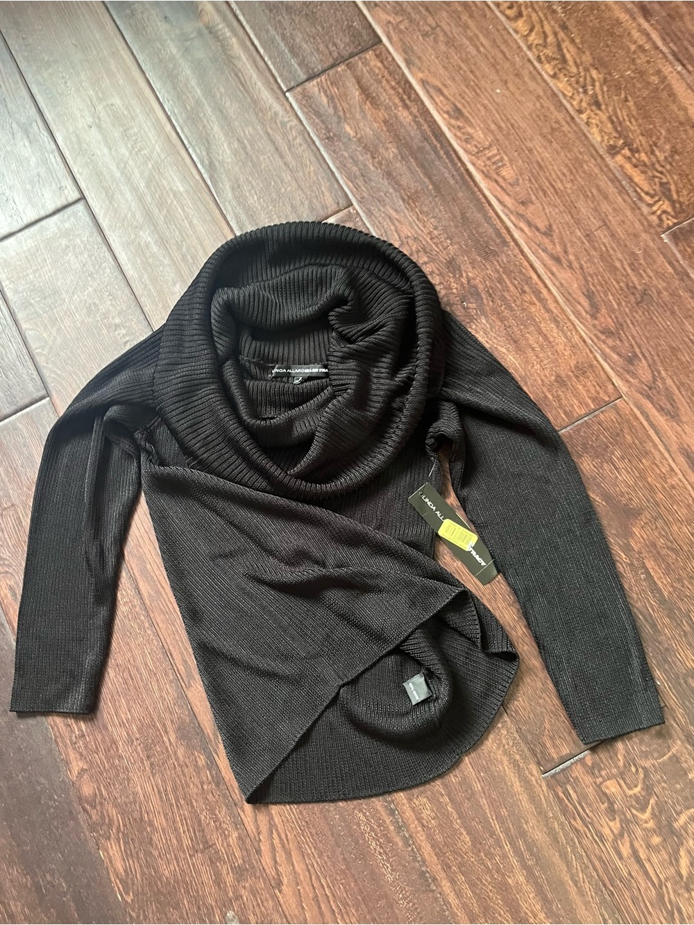 NWT Linda Allard Ellen Tracy 100% Rayon Cowl Neck Sweater S